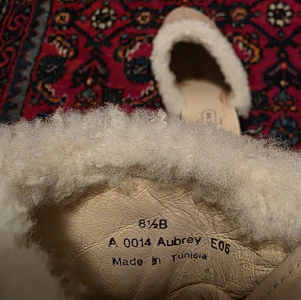 COACH - Suede Leather Faux Fur Clog Heels - Perfect For Winter! - Picture 7 of 7
